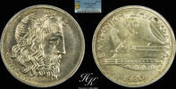 Greece 20 DRACHMAI 1930 Silver 20 Drachmai 1930 'POSEIDON' PCGS MS63 Gre... 250,00 EUR  + 40,00 EUR frais d'envoi