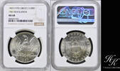 Greece 100 DRACHMAI 1967 Silver 1967 (1970) 100 Drachmai NGC MS68 Greece... 370,00 EUR  + 40,00 EUR frais d'envoi