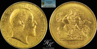 Great Britain 5 Pounds 1902 Gold quintuple sovereign (5 pounds) 1902 PCG... 6500,00 EUR  + 40,00 EUR frais d'envoi