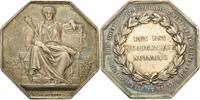 Frankreich Achteckige Silbermedaille Dritte Republik 1870-1940 -