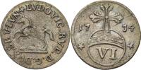 Braunschweig-Wolfenbüttel 6 Pfennig Ludwig Rudolf 1714-1735 -