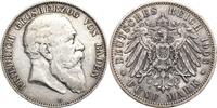 Baden 5 Mark Friedrich I. 1856-1907 -