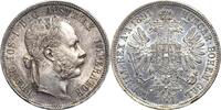 Kaiserreich Österreich Gulden 1891, Franz Joseph I. 1848-1916 Feine Patina, winz. Kratzer, SPL
