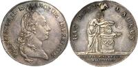 Habsburg Silberabschlag vom Doppeldukaten 1792. Franz II.(I.) 1792-1806 Beidseitig Körnung, TTB