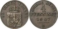 Brandenburg-Preußen 4 Pfennig Friedrich Wilhelm IV. 1840-1861 -