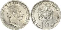 Kaiserreich Österreich 1/4 Gulden 1862, Franz Joseph I. 1848-1916 Kl. Randfehler, SUP+