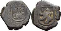 Spanien 2 Maravedis 1696, Carlos II. 1665-1700 TTB-
