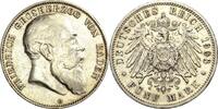 Baden 5 Mark Friedrich I. 1856-1907 -