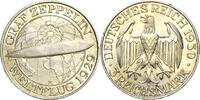 3 Reichsmark 1930 Kl. Randfehler, SPL
