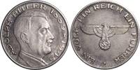 Drittes Reich Silbermedaille ohne Jahr (Nachkriegspr&auml;gung) Vorz&uuml;glich 90,00 EUR  + 18,00 EUR frais d'envoi