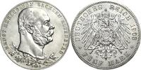 Sachsen-Altenburg 5 Mark 1903 Ernst 1853-1908 Leicht beriben, Revers kl ... 500,00 EUR  + 18,00 EUR frais d'envoi