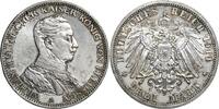 Preu&szlig;en 3 Mark 1914 Wilhelm II. 1888-1918 Kl. Kratzer, vorz&uuml;glich-Stempe... 60,00 EUR  + 18,00 EUR frais d'envoi