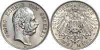 Sachsen 2 Mark 1904 Georg 1902-1904 Fast Stempelglanz/Stempelglanz 380,00 EUR  + 18,00 EUR frais d'envoi
