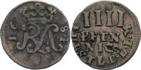 Braunschweig-Wolfenbüttel 4 Pfennig Rudolf August 1666-1685 -