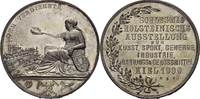 Schleswig-Holstein Medaillen Versilberte Bronzemedaille 1900 Kl. Kratzer,SUP
