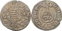 Mansfeld-vorderortische Linie zu Eisleben 1/24 Taler (Groschen) 1632, Johann Georg II. 1619-1647 Feiner Schrötlingsriss, TTB
