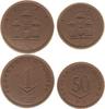 Porzellanmünzen 50 Pfennig - Ausgaben der Städte Freiberg -