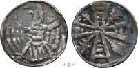 België kleine denarius Hertogdom Brabant, Henri II-III (1235-1248-1261), vermoedelijk Halen, zeldzaam, -