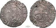 France denier tournoi a la crossette Dauphine, François I (1515-1547), Crémieu and Grenoble, very rare, -