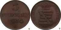 Sachsen 3 Pfennig Anton -