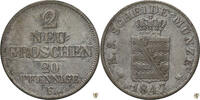 Sachsen 2 Neugroschen (20 Pfennig) Friedrich August II. -