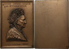 Hamburg Plakette auf den Tod von Marie Himmelheber, geb. Strohecker 1813-1903 -