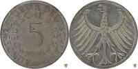 Bundesrepublik Deutschland 5 DM Silberadler, Randinschrift EIIIIGKEIT verstümmelt -