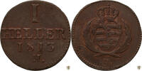 Sachsen 1 Heller Friedrich August III. -