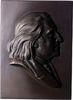 Musiker Einseitige Bronzeplakette Liszt, Franz +1811 Raiding/Burgenland, +1886 Bayreuth, ungarisch-deutscher Komponist und Pianist. -