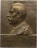 Medicina in nummis Einseitige Bronzeplakette Ledouble, Professor der Medizin. -