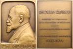 Medicina in nummis Bronzeplakette Moureu, Charles *1863, +1929, französischer Arzt und Professor für Medizin in Paris. -