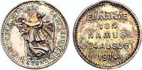 Erster Weltkrieg Silberne Miniaturmedaille Medaillenserie Kube -