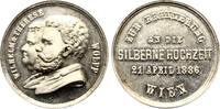 Wien, Stadt Versilberte Bronzemedaille 1886 SUP