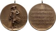 Schützenmedaillen Tragbare versilberte Bronzemedaille 1894 Komotau