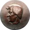 Judaica Einseitige Bronzegussmedaille Heine, Heinrich *1797 Düsseldorf, +1856 Paris, deutscher Dichter. -