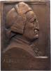 Medicina in nummis Einseitige Bronzegussplakette Haller, Albrecht von *1708 Bern, +1777 Bern, Physiologe, Anatom, Botaniker, Dichter, Professor in Göttingen. -