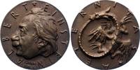 Judaica Bronzegussmedaille Einstein, Albert *1879 Ulm, +1955 Princeton, deutsch-amerikanischer Physiker. -