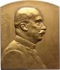 Erster Weltkrieg Einseitige Bronzeplakette Schönaich, Paul Frh. von Hoverbeck *1866 Klein Tromnau (Westpr.), +1954 bei Hamburg, deutscher Offizier. -