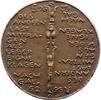 Kalender - Neujahrsplaketten Einseitige Bronzegussmedaille -