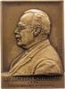 Medicina in nummis Einseitige Bronzeplakette Valois, Georges. -