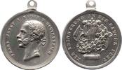Haus Habsburg Zinnmedaille Franz Joseph I. 1848-1916. Mitgeprägte Öse. Winz. Randfehler, winz. Kratzer,