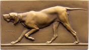 Kunstmedaillen Einseitige Bronzeplakette Peter, Victor -