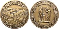 Numismatik Bronzemedaille Münztechnik -