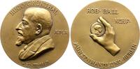 Numismatik Bronzemedaille Grünthal, Hugo *1869, +1943, Inhaber der Münzenhandlung Robert Ball. -