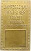 Sachsen-Dresden, Stadt Einseitige Bronzeplakette -