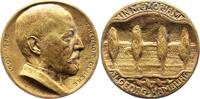 Medicina in nummis Bronzegussmedaille Deneke Theodor *1860 Hannover, +1954 Hamburg, Hamburger Arzt und Professor. -