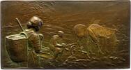Kunstmedaillen Einseitige Bronzeplakette Mayer, Rudolf -