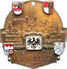 Nürnberg-Stadt Einseitige teilemaillierte Bronzeplakette -
