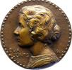 Einseitige Bronzegussmedaille 1908 Münchener Medailleure Schwegerle, Hans Gussfrisch