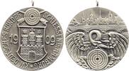 Hamburg-Stadt Tragbare versilberte Bronzemedaille -